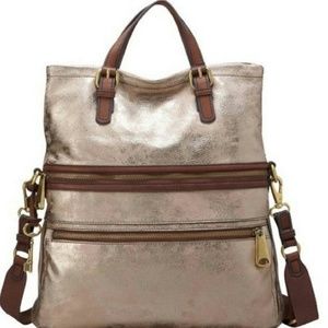 Fossil Explorer Crossbody messenger tote